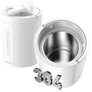 Jack & Rose Warm Mist Humidifier Any Room 3L/100oz Stainless Steel EH30UA